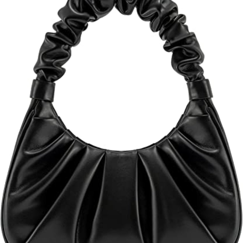 JW PEI Black Gabbi Ruched Hobo Handbag - new with tags, gift box & pouch